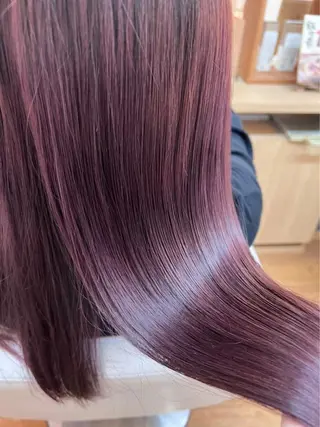ロング カラー テクニカルディレクタ ー葛西凌大のヘアスタイル
