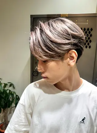 ショート カラー メンズ 園田 将士のヘアスタイル