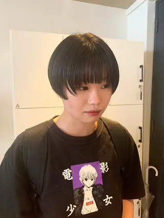 ショート カラー パーマ ヘアアレンジ メンズ キッズ ネイル マツエク・マツパ ウルフレイヤーカット /チヒロのヘアスタイル