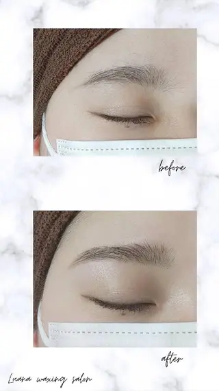 アイブロウ Luana wax 🐚根本のエステ・リラクイメージ