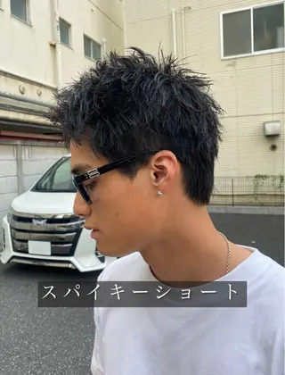ショート メンズ 🌴パーマオタク🌴 長谷川 諒佑🌈のヘアスタイル
