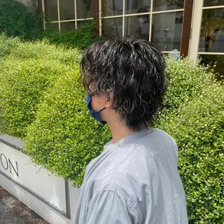 パーマ メンズ 🦋ブリーチなしダブ ルカラー🌈MEGUのヘアスタイル