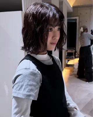 パーマ ボブ/ fumino🎀のヘアスタイル