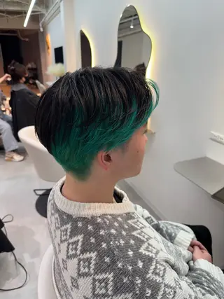 カラー メンズ 【メンズ特化】池袋 韓国スタイル飯塚のヘアスタイル