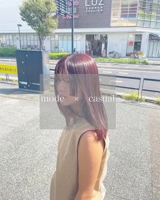 ミディアム カラー sweetroom所属・12月特別価格✨/ 平塚/佐藤郁也のヘアスタイル