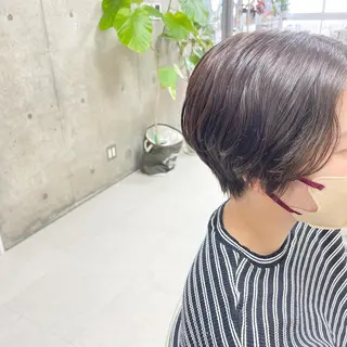 ショート カラー 坂本 沙也加のヘアスタイル