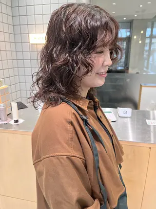 ミディアム パーマ 似合わせパーマ/ kazuのヘアスタイル