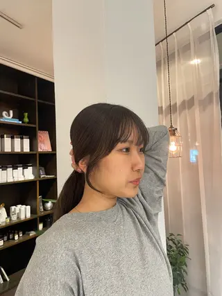 セミロング 西野 優夏のヘアスタイル