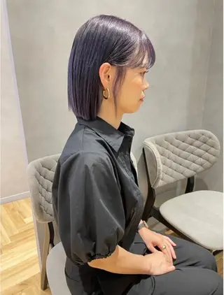 ミディアム 似合わせショート 森岡俊亮のヘアスタイル