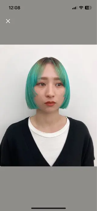 ミディアム カラー ムード造るハイトーン ケアブリーチ/ユウキのヘアスタイル