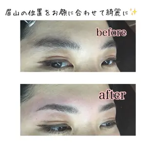 ミディアム カラー パーマ ヘアアレンジ ネイル マツエク・マツパ 眉毛サロン DUAL 恵比寿の眉毛・アイブロウイメージ