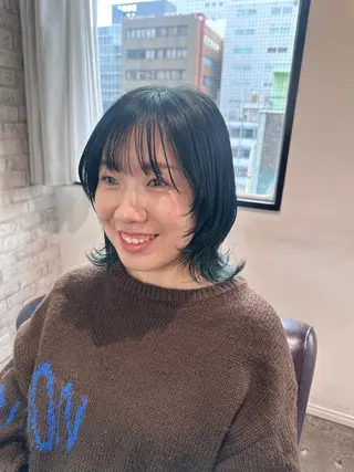 ミディアム カラー モデル様募集中🧡 nanamiのヘアスタイル