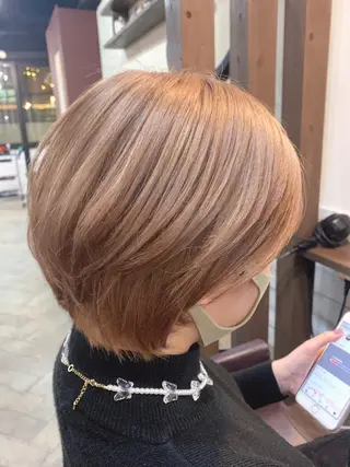 ショート カラー ヘアアレンジ 櫛部洸貴/ 頭皮改善、髪質改善のヘアスタイル