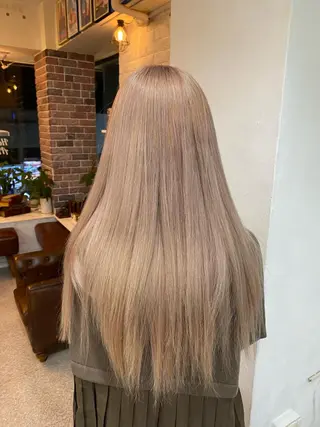 ロング カラー レイヤーウルフ エクステ磯部のヘアスタイル