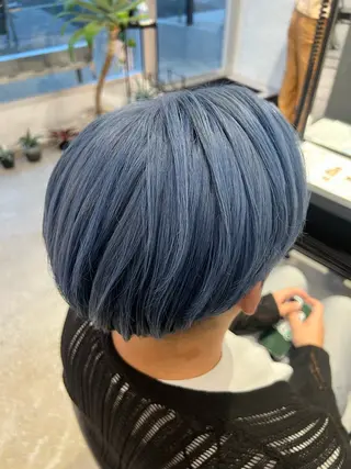 ショート カラー メンズ オタク特化美容師💟 チバコナツのヘアスタイル