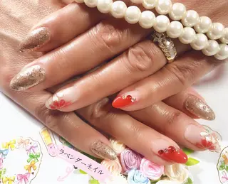 ネイル ラベンダー💖日暮里 ルル💖ネイルのネイルデザイン