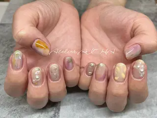 ショート アトリエAIHA★ フィルイン推奨サロンのネイルデザイン