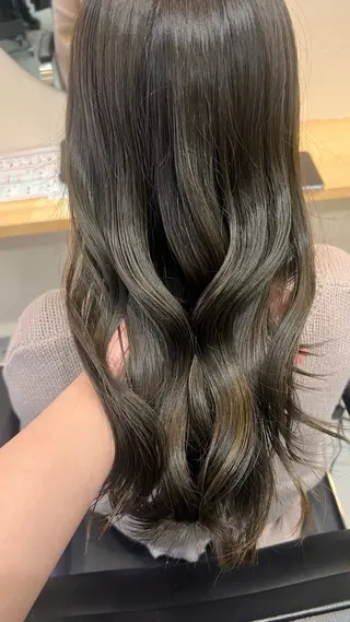 セミロング カラー 🎀似合わせカット 🎀透明感カラー💞のヘアスタイル