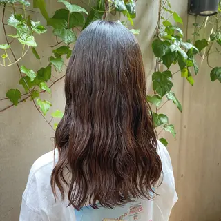 セミロング 大人可愛い♡コテ巻き パーマ🌼杉田 萌恵のヘアスタイル