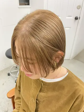 ショート カラー ヘアアレンジ ニュアンスヘア🌔 nanakoのヘアスタイル
