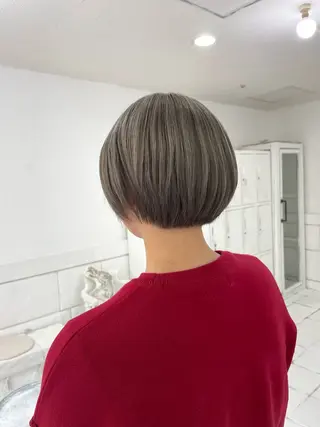 ショート カラー NeF所属・miku🌿‬ メンズバレイヤージュのヘアスタイル