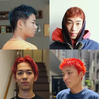 ショート カラー メンズ 神戸／メンズカット ／メンズパーマのヘアスタイル