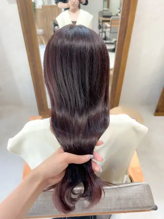 セミロング カラー 🎀レイヤー・艶カラ ー🎀YUMEKAのヘアスタイル
