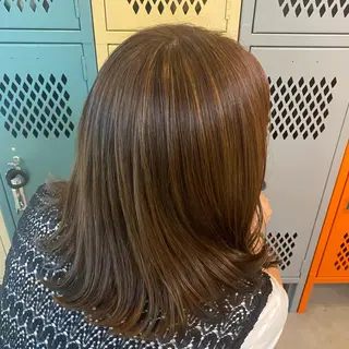 ミディアム カラー 透明感カラー🌈 菊池 結衣のヘアスタイル