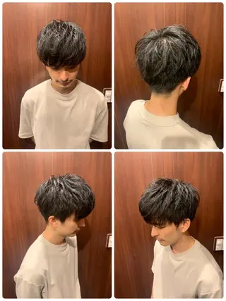 ミディアム メンズ 高橋 大輔のヘアスタイル