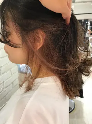 ロング カラー パーマ ヘアアレンジ キッズ マツエク・マツパ レイヤー＆カラー 人気美容師倉崎涼のヘアスタイル