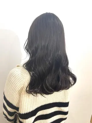 セミロング カラー 佐藤 梨里花 ❤︎のヘアスタイル