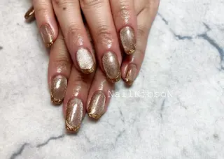 ネイル ネイルリボン 受付スタッフのネイルデザイン