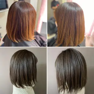 ミディアム カラー くせ改善師 髪質改善師ゴトウのヘアスタイル