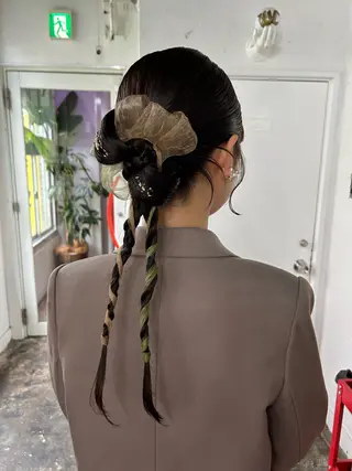 ヘアアレンジ maho/ブリーチ なし垢抜けカラー♡のヘアスタイル