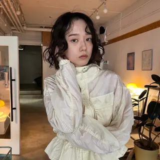 ショート ボブパーマ🥣KON コンナツミのヘアスタイル