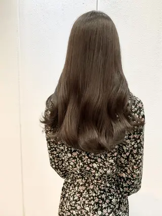 ロング カラー 中津No.1髪質改善 店長✨透ける暗髪のヘアスタイル