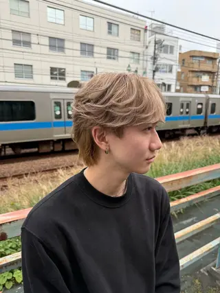 ショート カラー メンズ fan.ray⚽️ 髙橋翔一のヘアスタイル