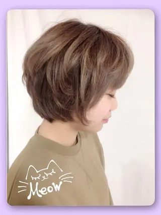ショート カラー 韓国ヘア得意❤︎森澤 悠佳のヘアスタイル