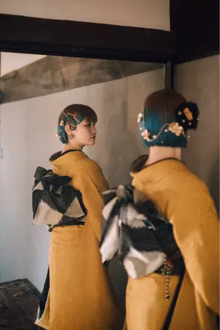 カラー ヘアアレンジ 小北 つつみのヘアスタイル