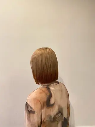 ミディアム カラー 竹田 佳奈のヘアスタイル