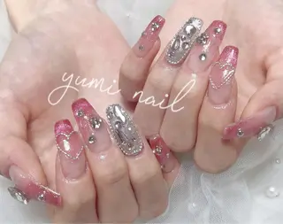 ネイル 𝐲𝐮𝐦𝐢🎀 長さ出しデザイン専門のネイルデザイン