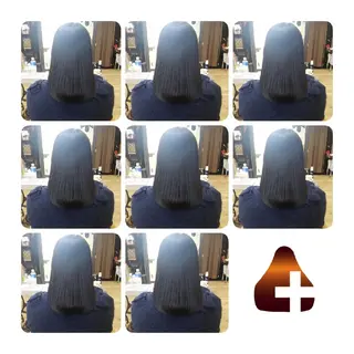 ロング カラー 髪の病院  ルーミールームのヘアスタイル