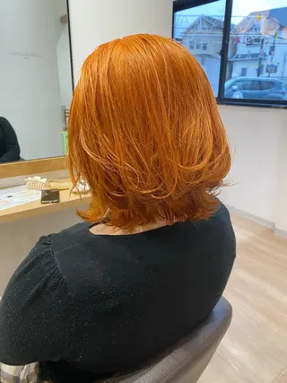 ミディアム カラー 鍵谷 公宏のヘアスタイル