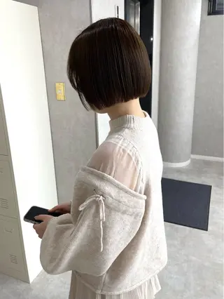 ショート カラー 盛れる顔まわり✨🎀 レイヤー別所好葉のヘアスタイル