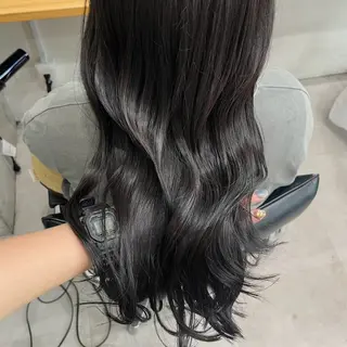 ロング カラー ブリーチなし 暖色カラー/井上あいのヘアスタイル