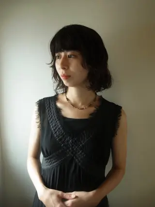 ショート パーマ maki @pullnocのヘアスタイル