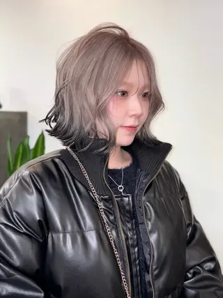 ショート カラー ヘアアレンジ ハイトーンカラー/ miyuuのヘアスタイル