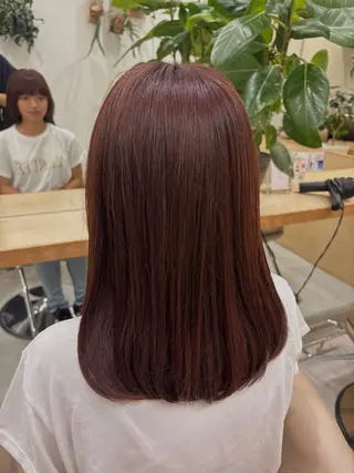 ミディアム カラー rion🪽鎌倉 /ツヤ髪・ハイトーンのヘアスタイル