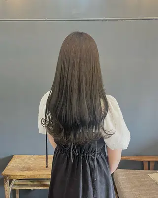 ロング カラー 暗髪とオリーブ🌿 渡辺拓人のヘアスタイル