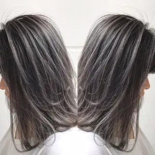 ミディアム カラー ヘアアレンジ 縮毛矯正 髪質改善寺坂雄飛💐のヘアスタイル
